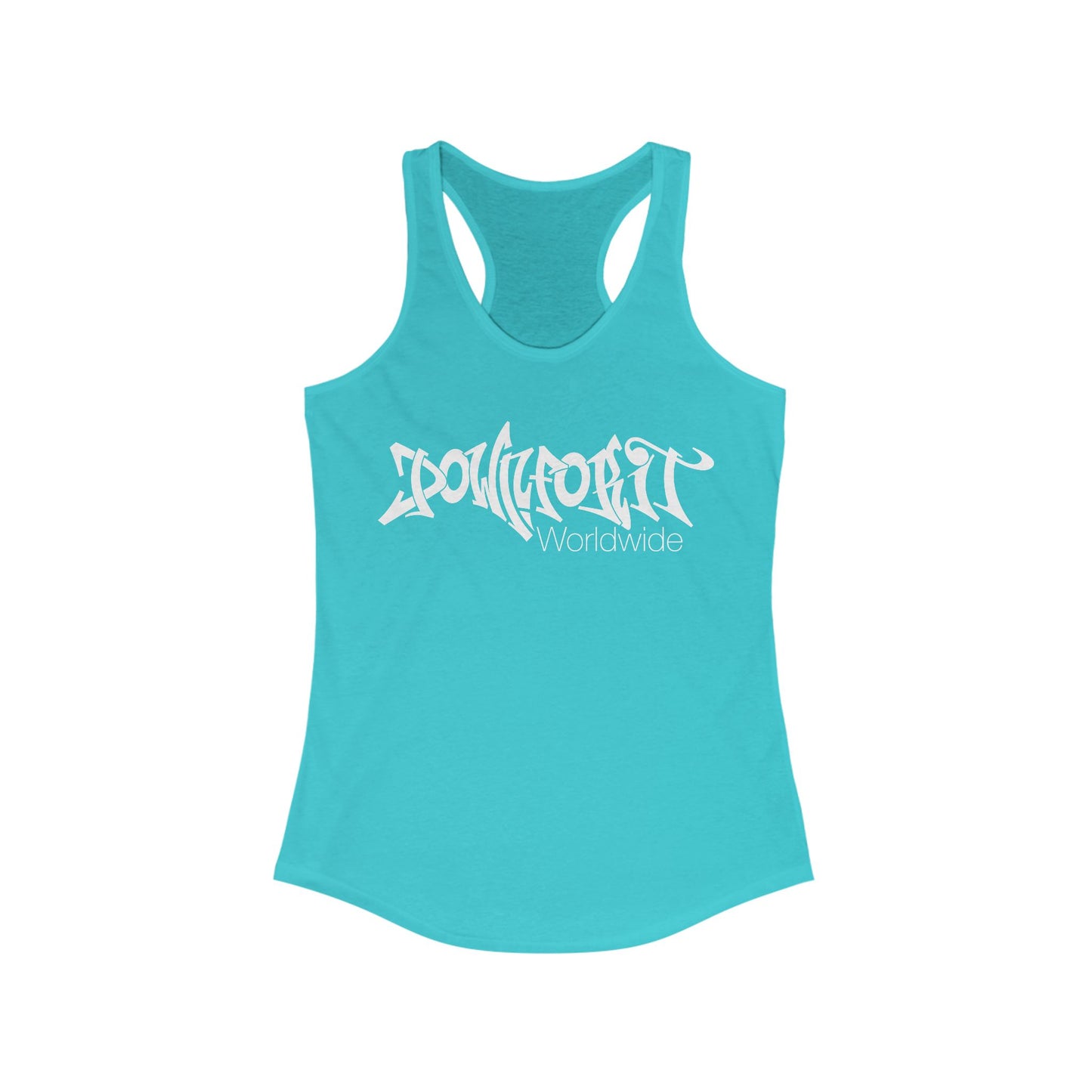 Down For It World Racerback Tank Top