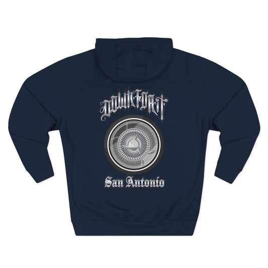 Down For It 100 Spoke Wire Wheel San Antonio Hoodie