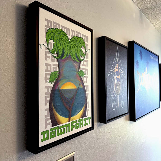 Trees And Seas Framed Matte Canvas 12"x18"