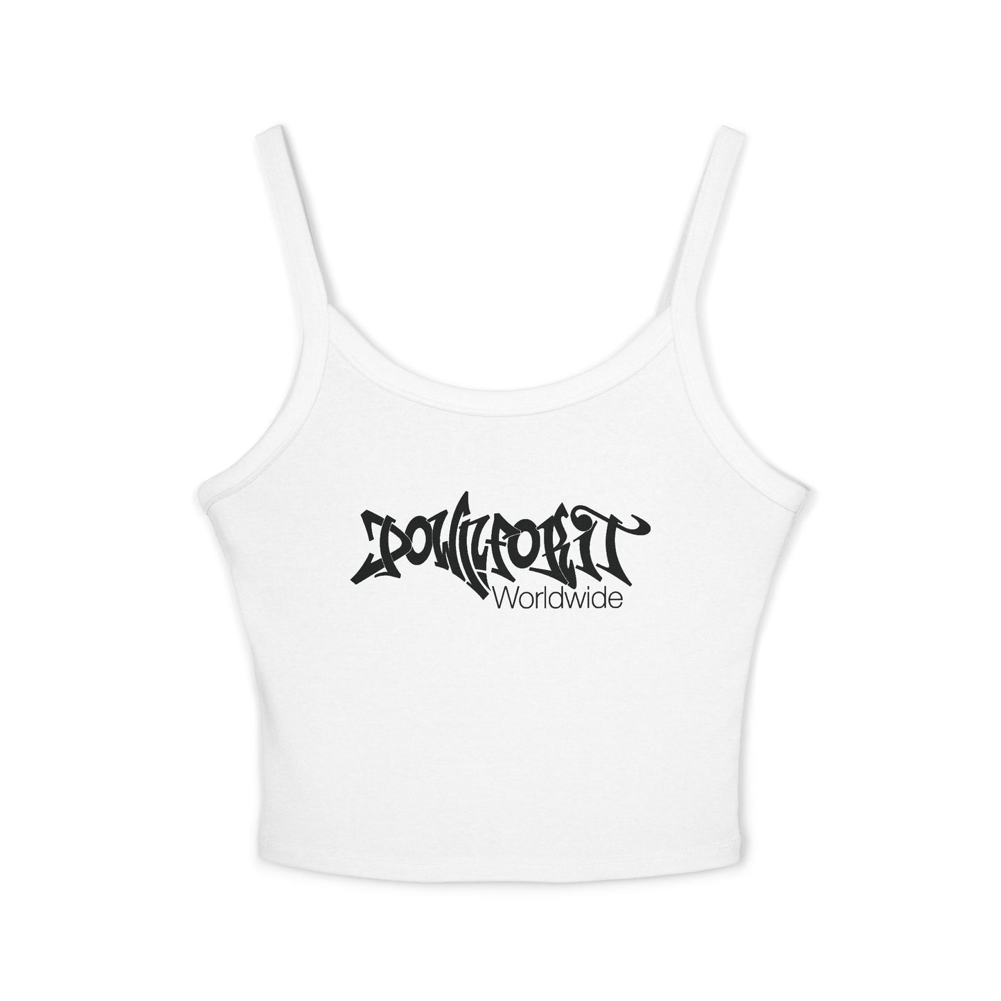 Down For It World Women’s Spaghetti Strap Tank Top