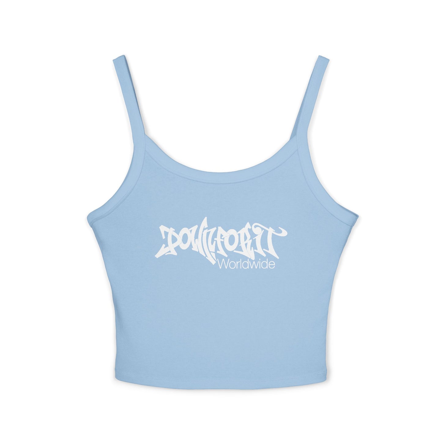 Down For It World Women’s Spaghetti Strap Tank Top