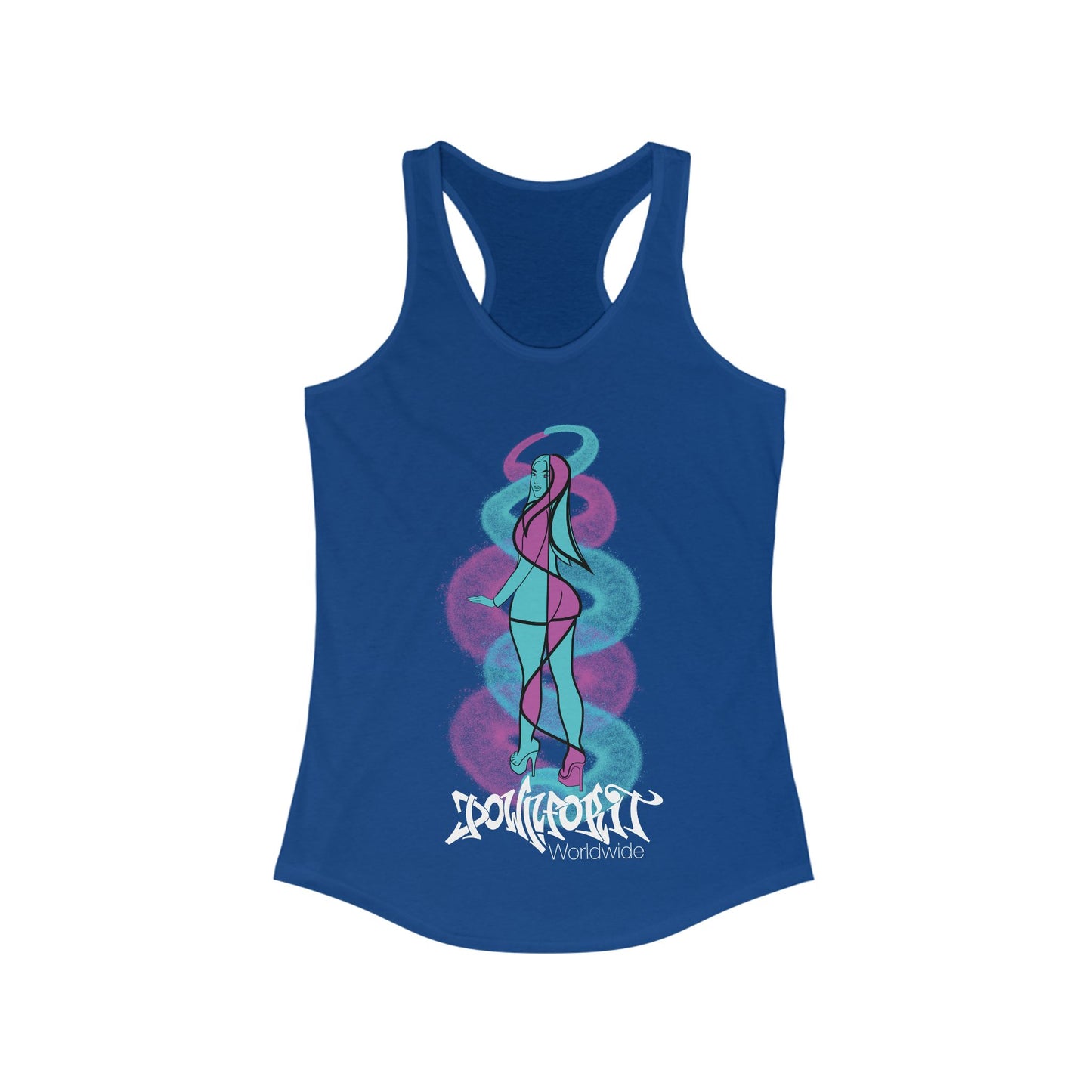 Graffiti Girl Racerback Tank Top