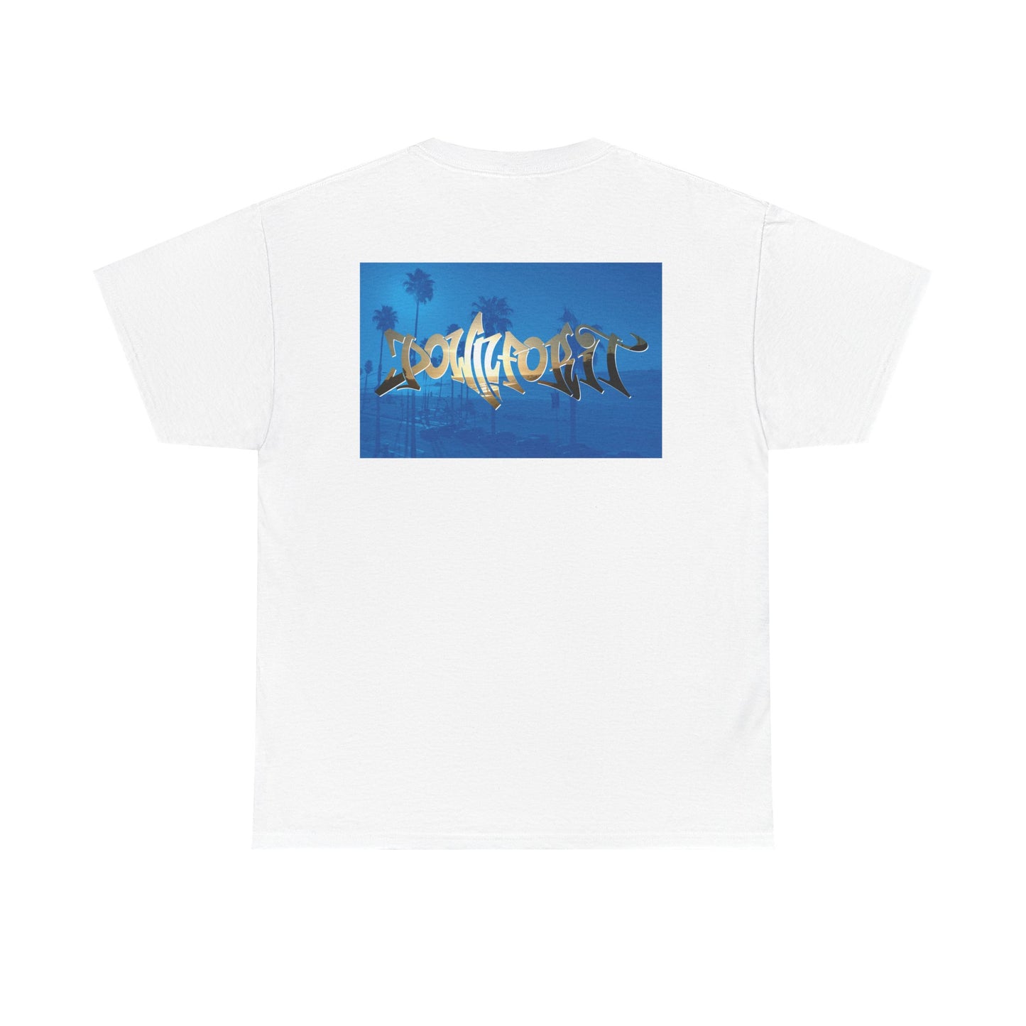 Down For It World Beach scene T-Shirt