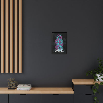 Graffiti Girl Framed Canvas Art 12"x18"