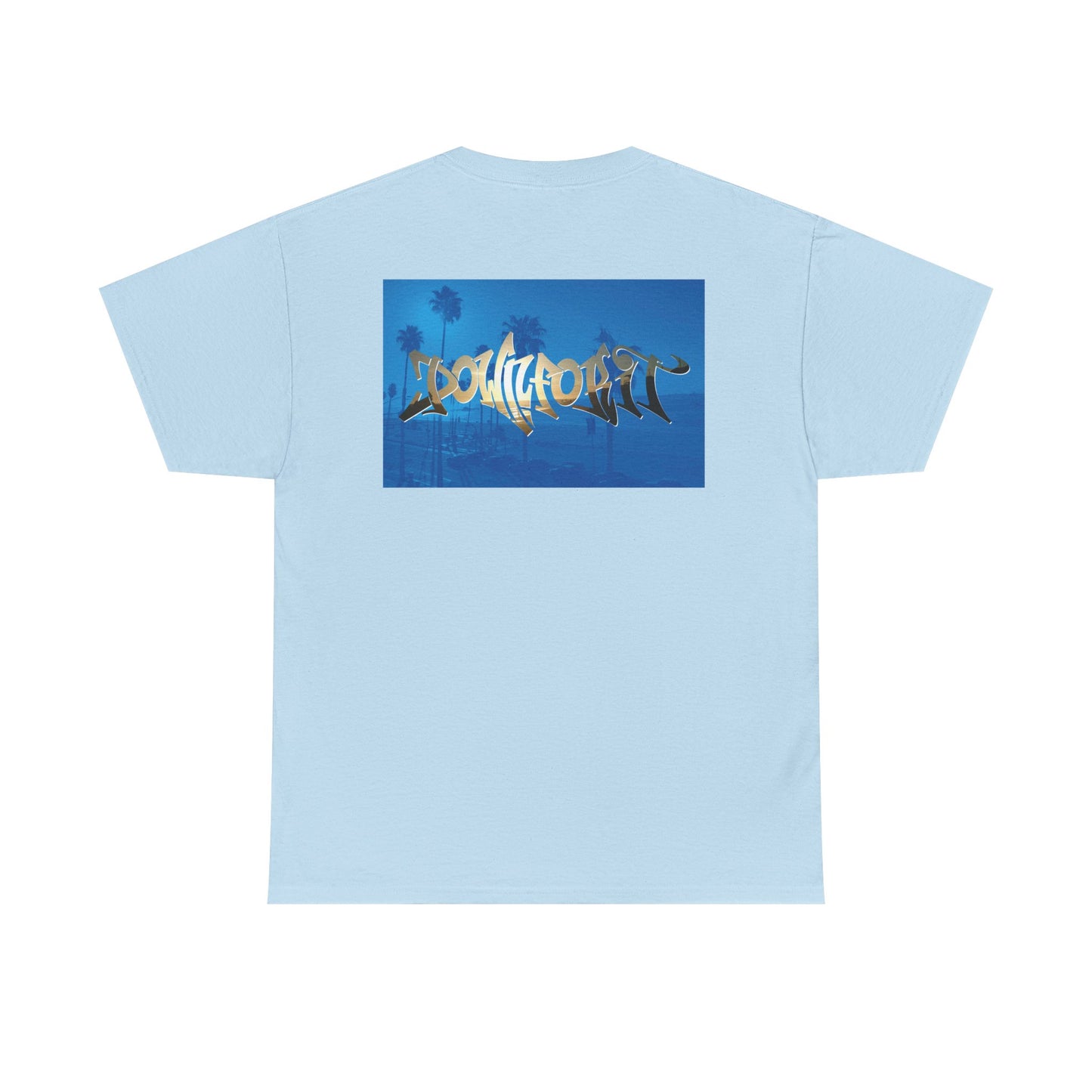 Down For It World Beach scene T-Shirt