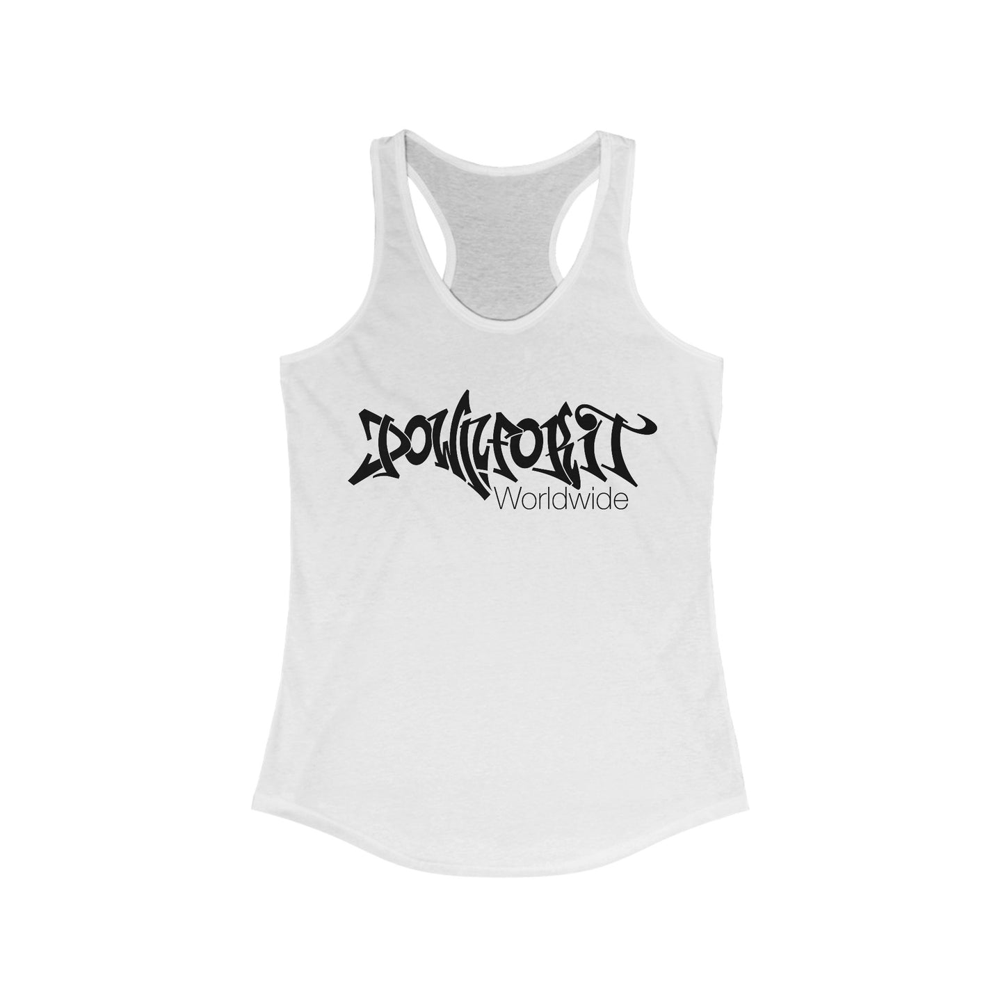 Down For It World Racerback Tank Top