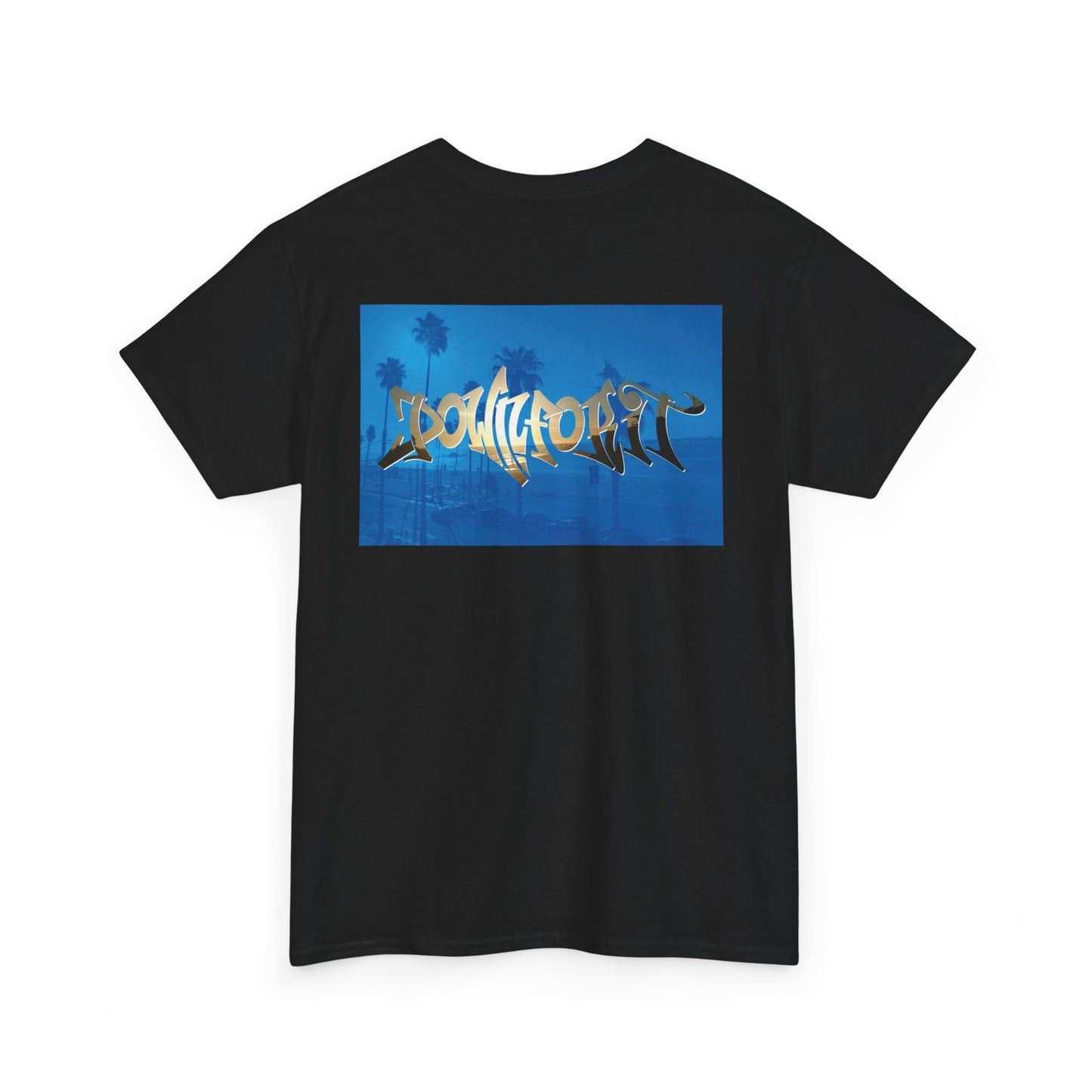Down For It World Beach scene T-Shirt