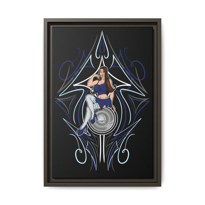 Lowrider Girl Framed Canvas Art 12"x18"