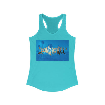 Down For It Beach Vibe Racerback Tank Top