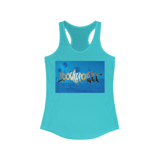 Down For It Beach Vibe Racerback Tank Top