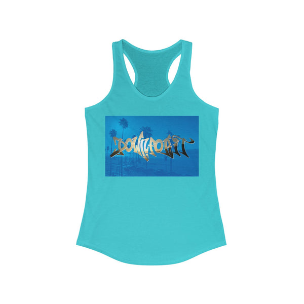 Down For It Beach Vibe Racerback Tank Top