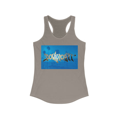 Down For It Beach Vibe Racerback Tank Top