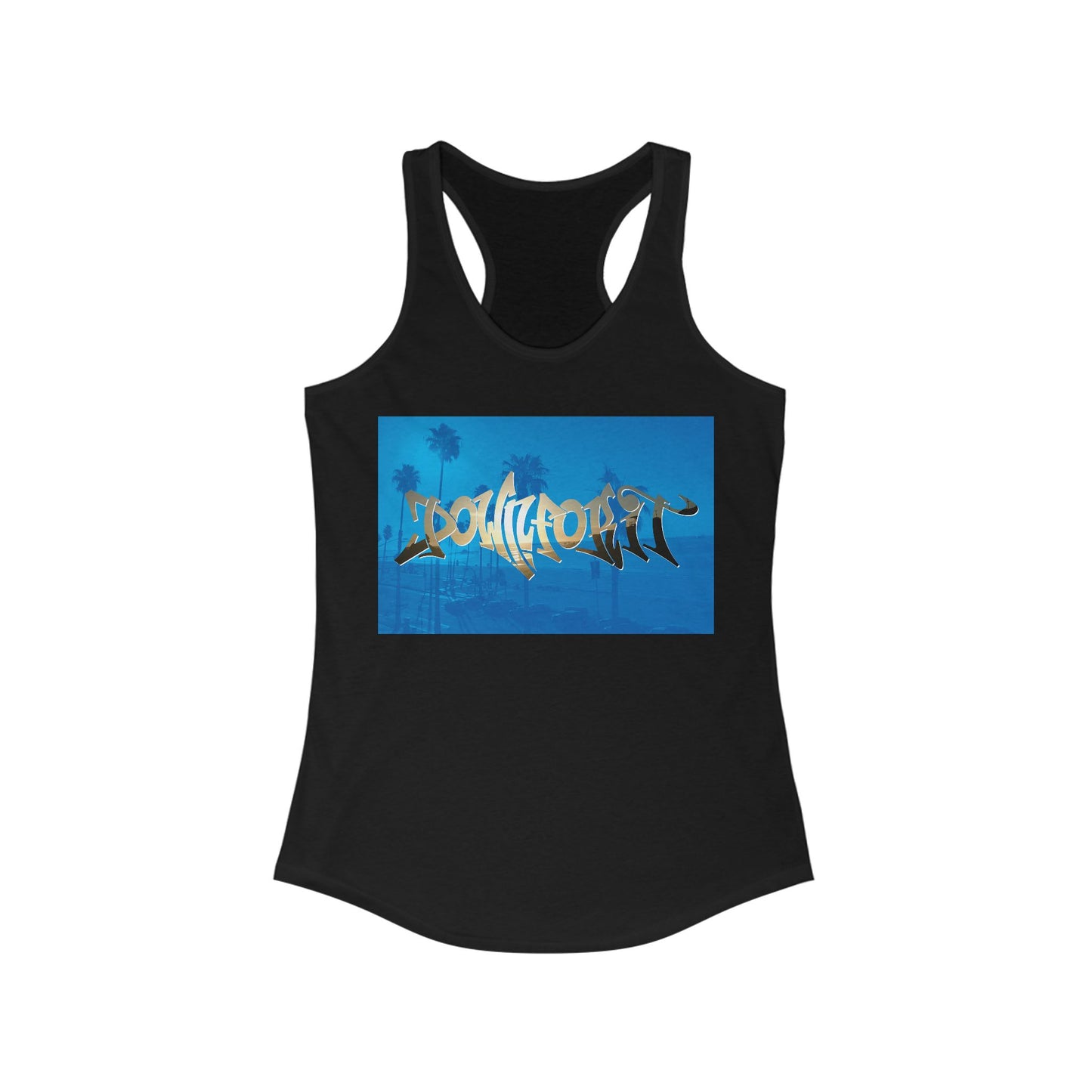 Down For It Beach Vibe Racerback Tank Top