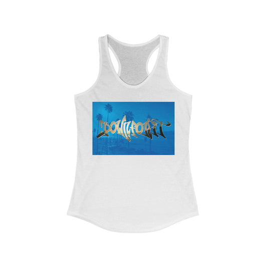 Down For It Beach Vibe Racerback Tank Top