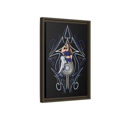 Lowrider Girl Framed Canvas Art 12"x18"