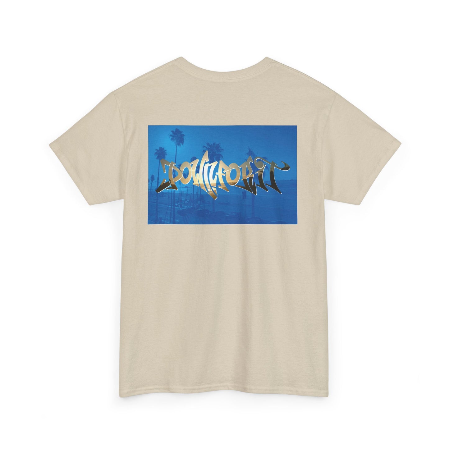 Down For It World Beach scene T-Shirt