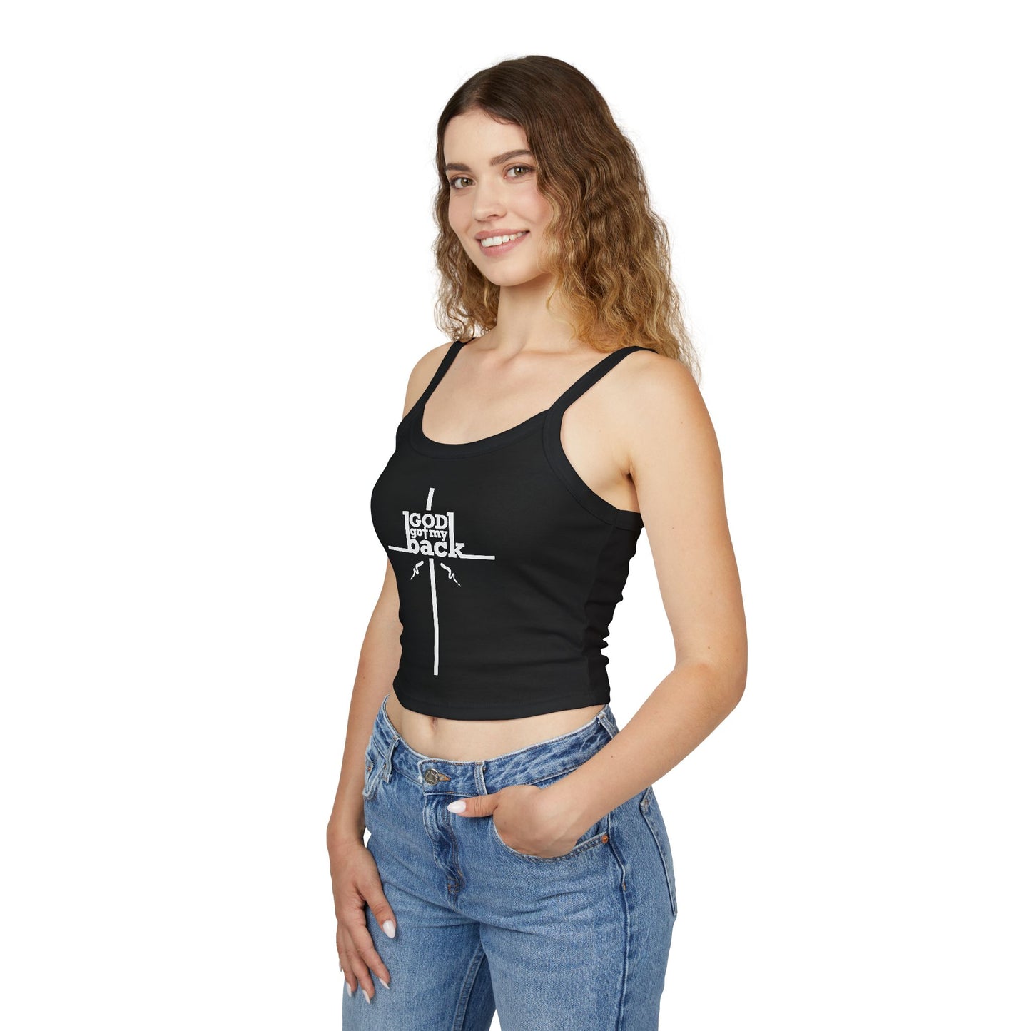 God's Got My Back Spaghetti Strap Tank Top