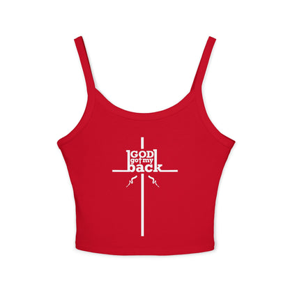 God's Got My Back Spaghetti Strap Tank Top