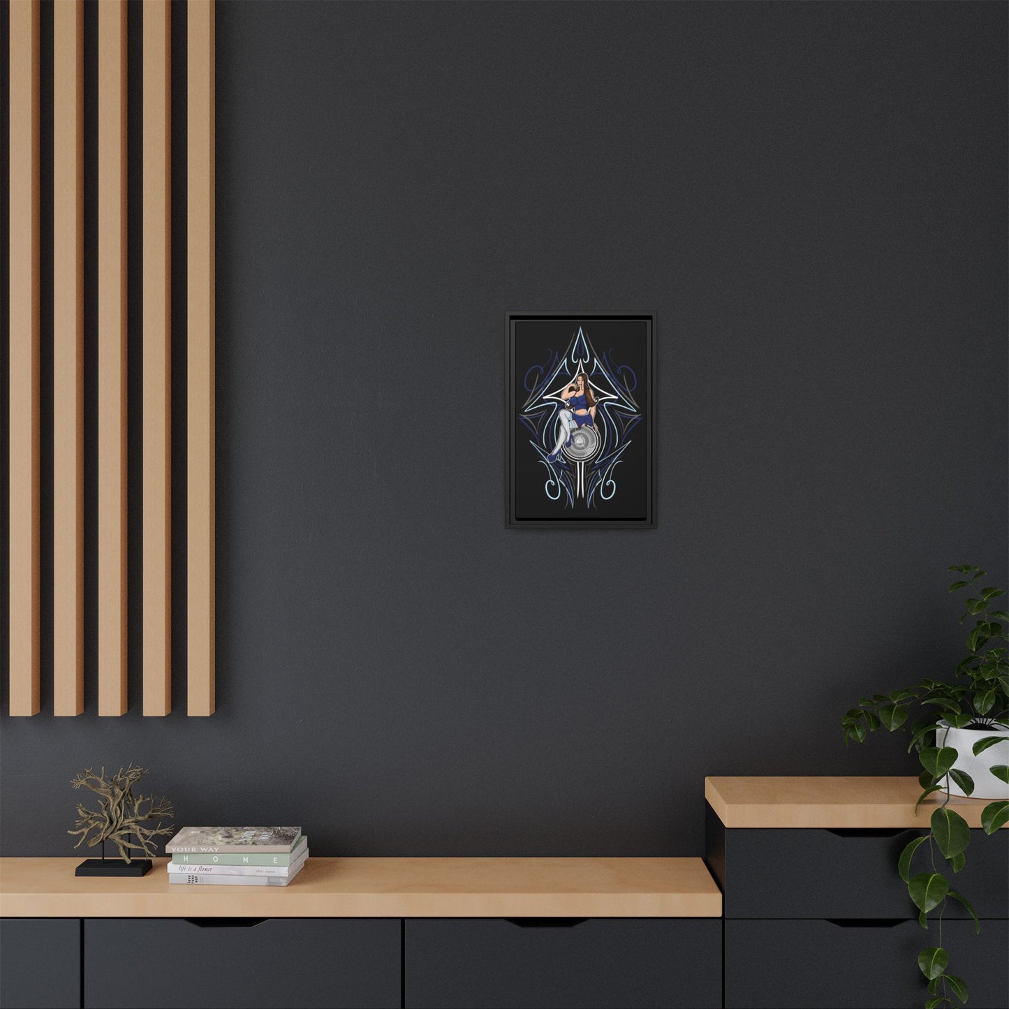 Lowrider Girl Framed Canvas Art 12"x18"