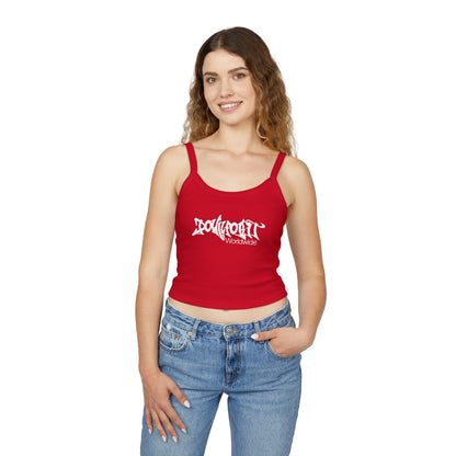 Down For It World Women’s Spaghetti Strap Tank Top