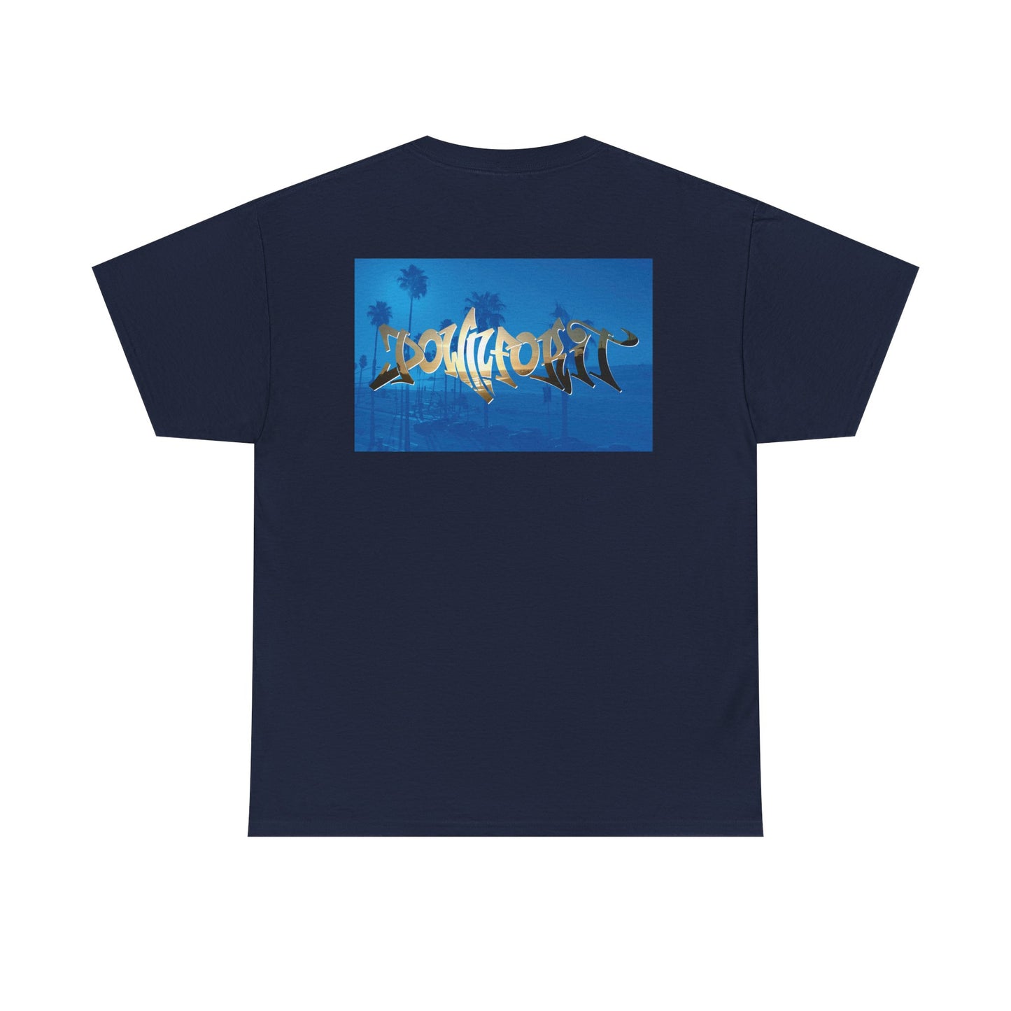 Down For It World Beach scene T-Shirt