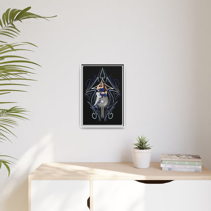 Lowrider Girl Framed Canvas Art 12"x18"