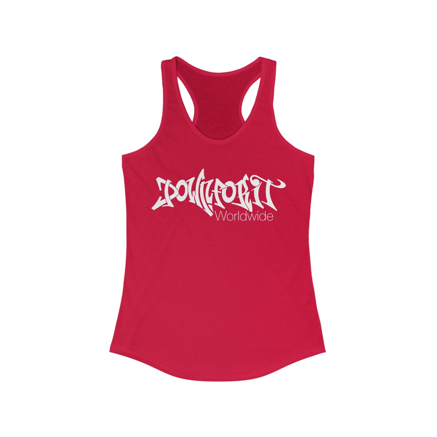Down For It World Racerback Tank Top