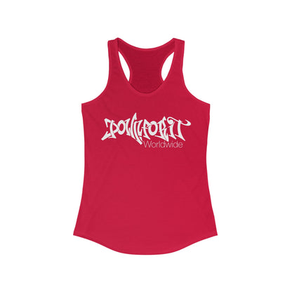 Down For It World Racerback Tank Top
