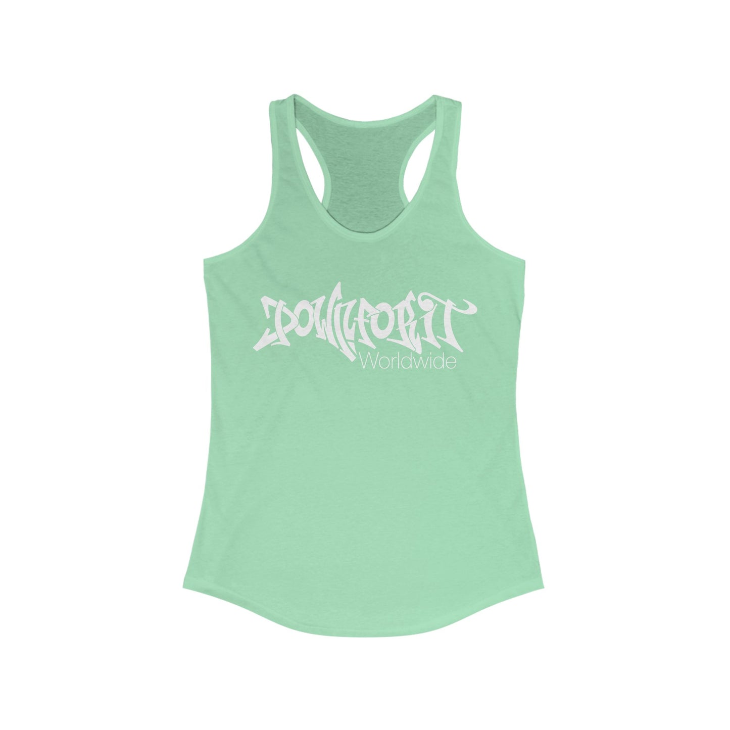 Down For It World Racerback Tank Top