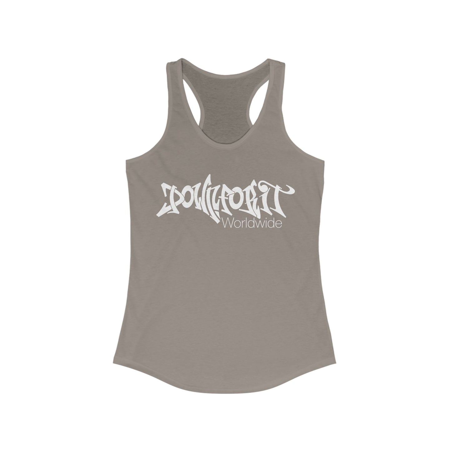 Down For It World Racerback Tank Top