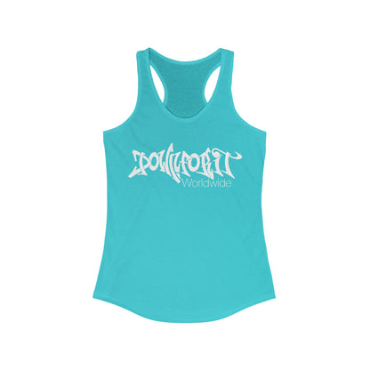 Down For It World Racerback Tank Top