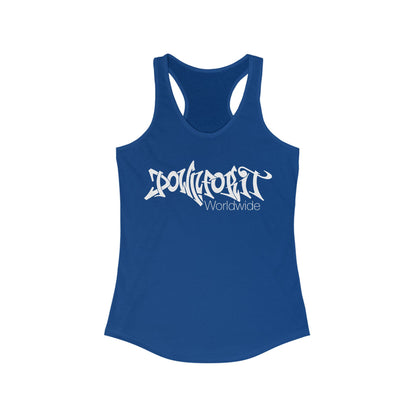 Down For It World Racerback Tank Top