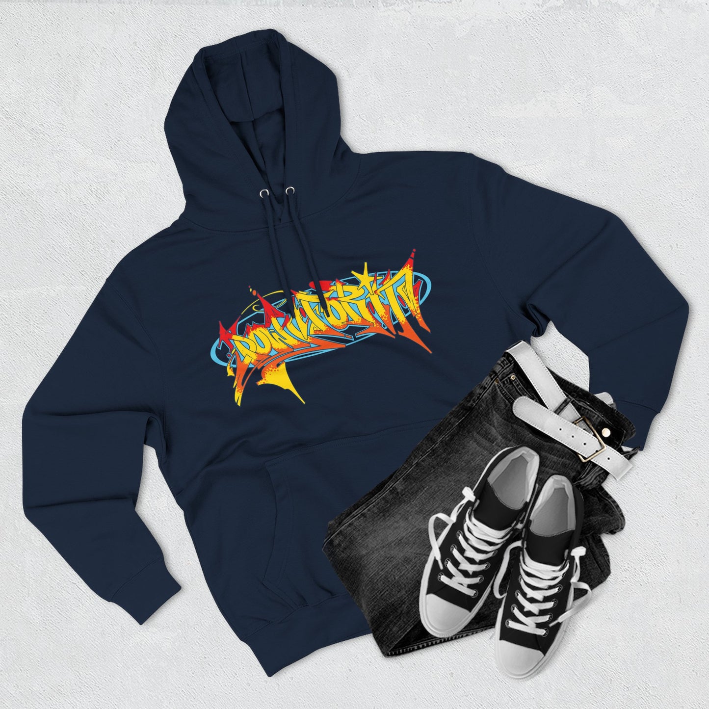 Down For It Wild Style Graffiti Hoodie
