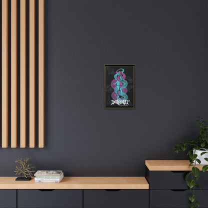 Graffiti Girl Framed Canvas Art 12"x18"