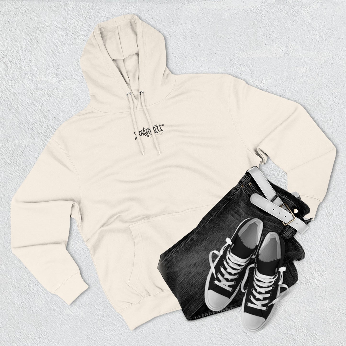 Down For It World Beach scene Hoodie