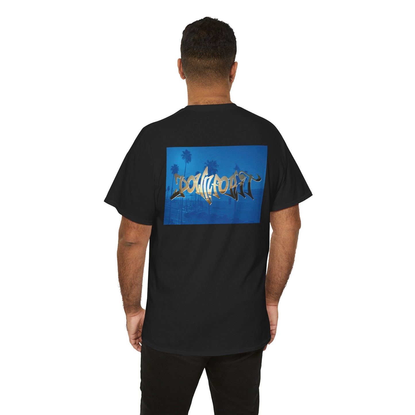 Down For It World Beach scene T-Shirt