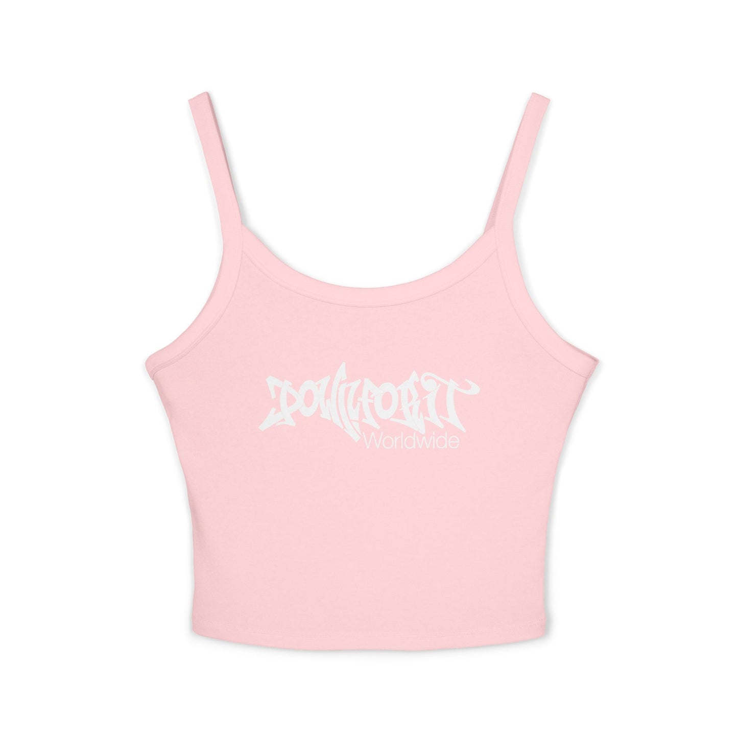 Down For It World Women’s Spaghetti Strap Tank Top