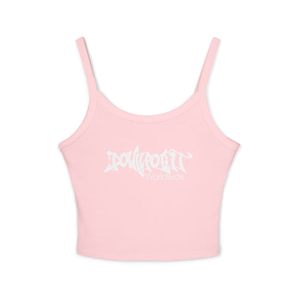 Down For It World Women’s Spaghetti Strap Tank Top