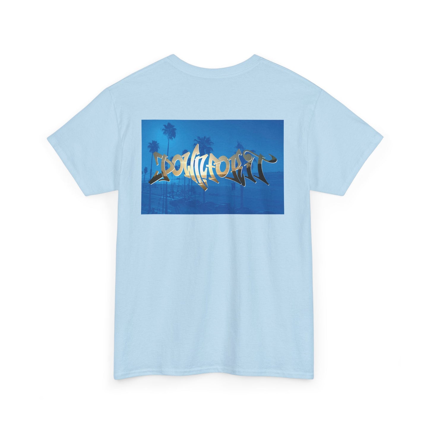 Down For It World Beach scene T-Shirt