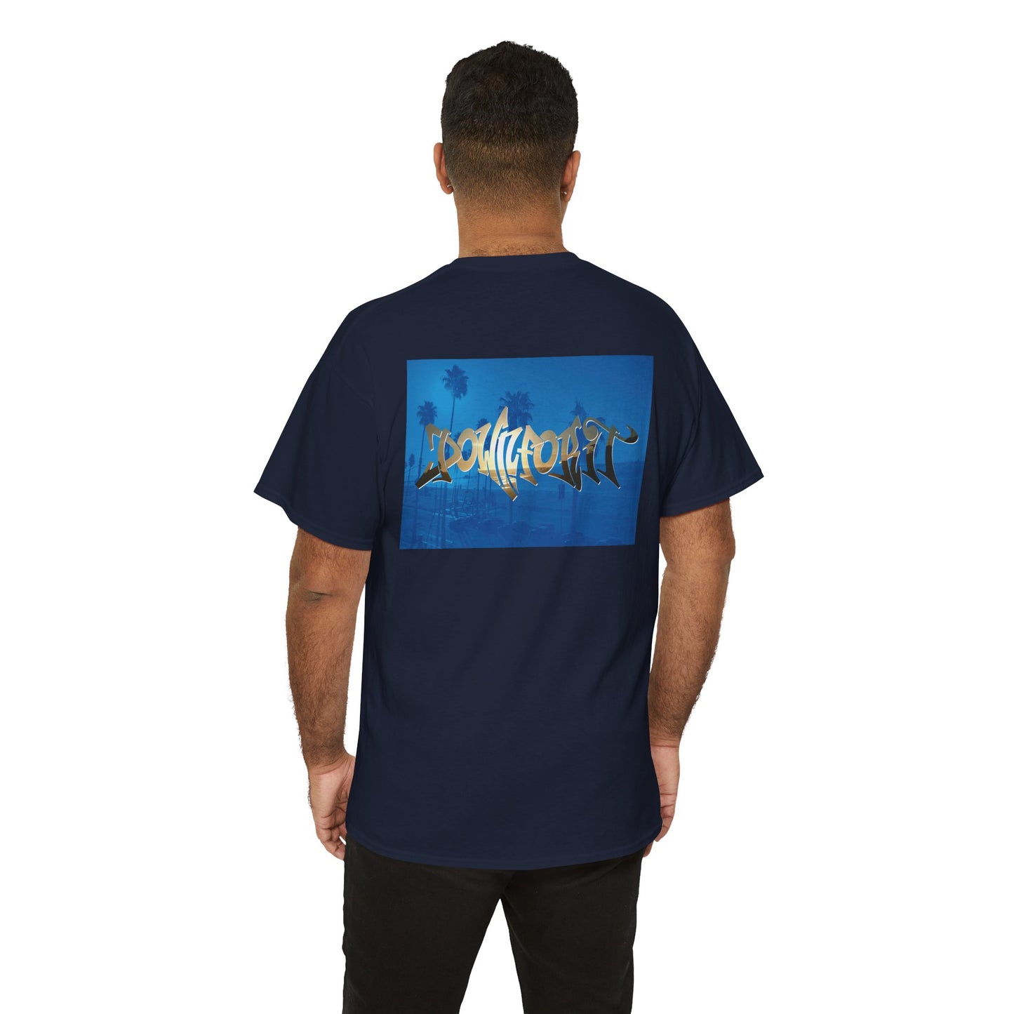 Down For It World Beach scene T-Shirt