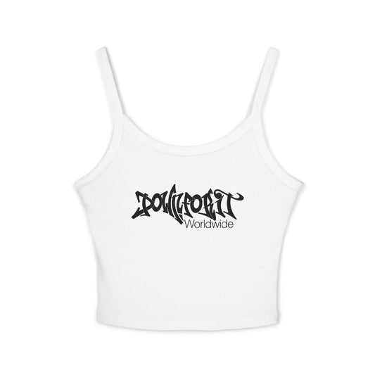 Down For It World Women’s Spaghetti Strap Tank Top