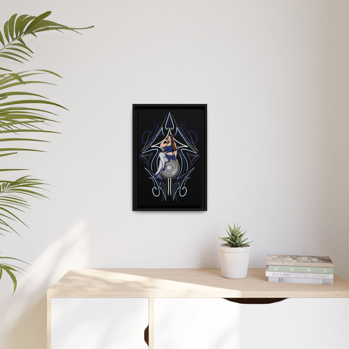 Lowrider Girl Framed Canvas Art 12"x18"