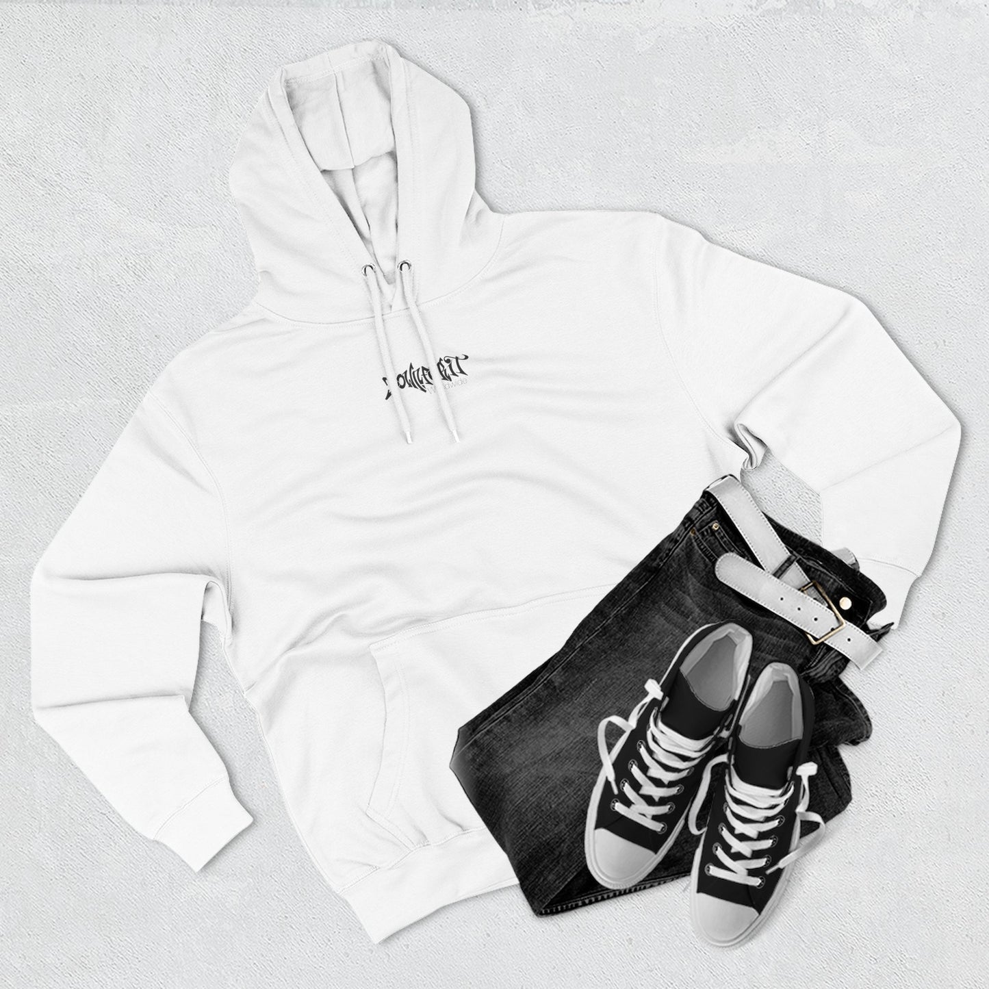Down For It World Beach scene Hoodie