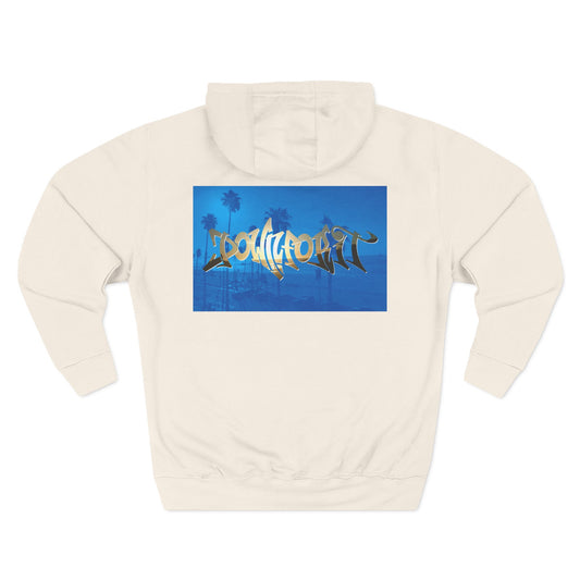 Down For It World Beach scene Hoodie