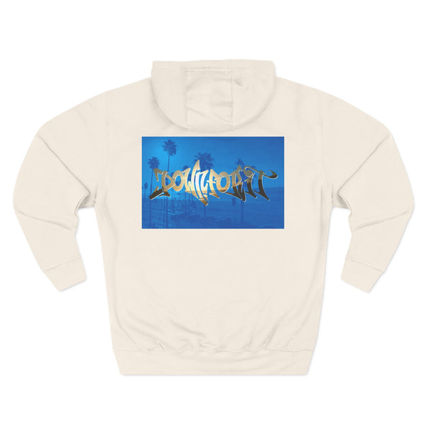 Down For It World Beach scene Hoodie