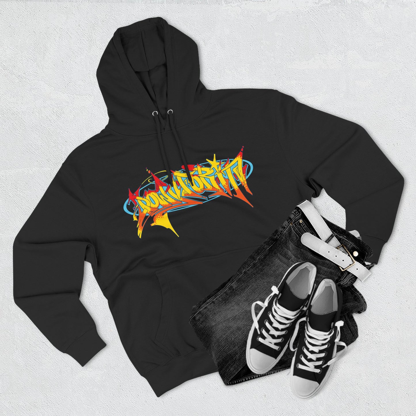 Down For It Wild Style Graffiti Hoodie