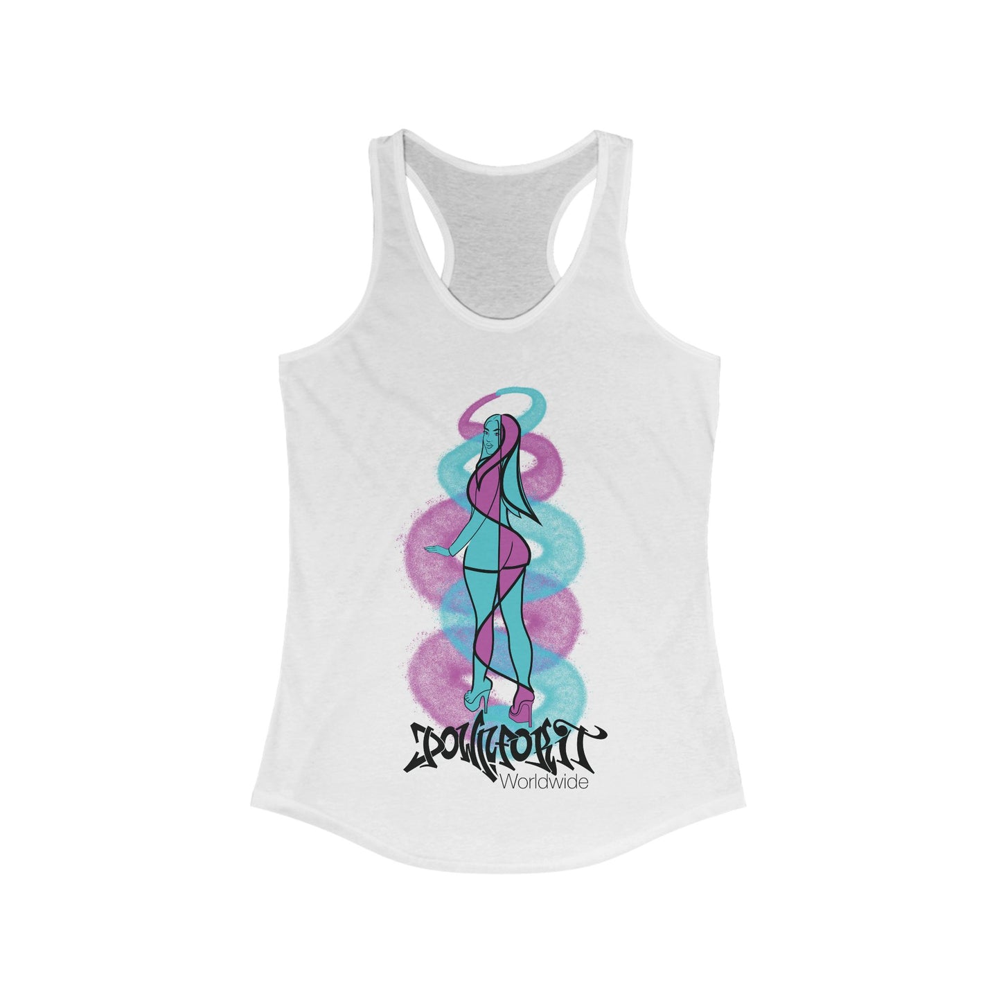 Graffiti Girl Racerback Tank Top