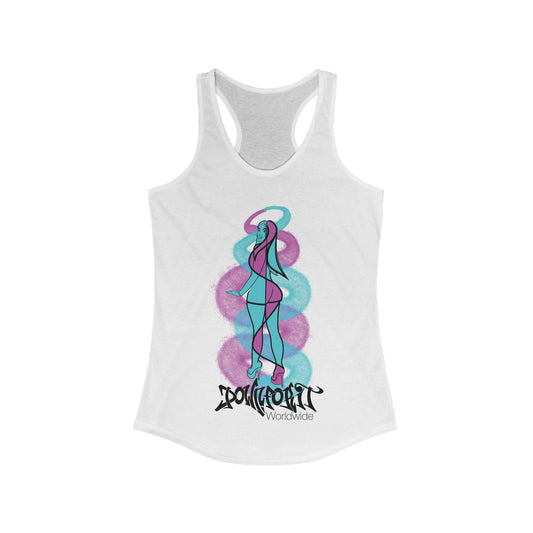 Graffiti Girl Racerback Tank Top