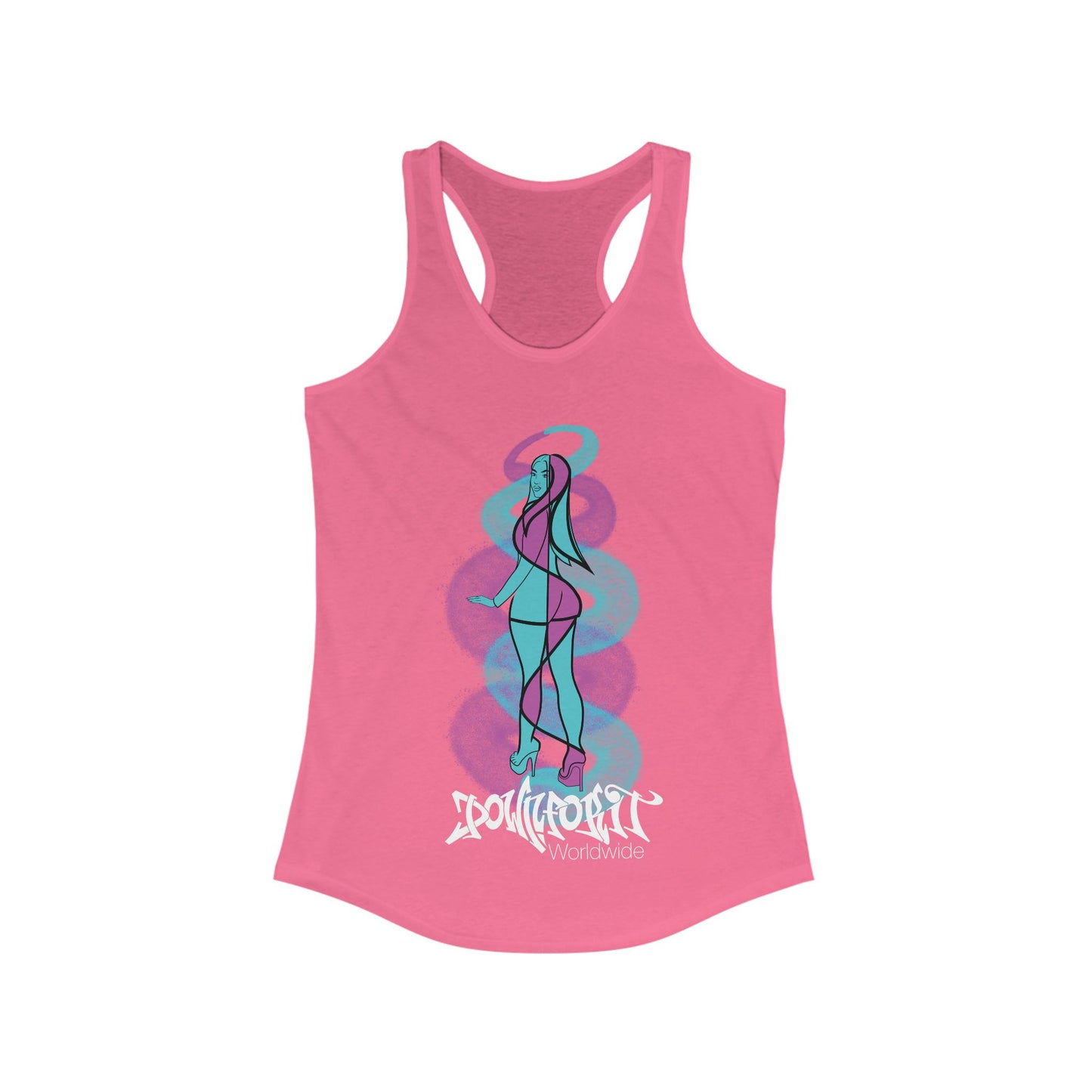 Graffiti Girl Racerback Tank Top
