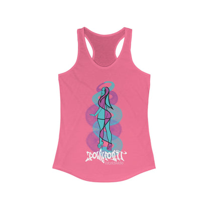 Graffiti Girl Racerback Tank Top